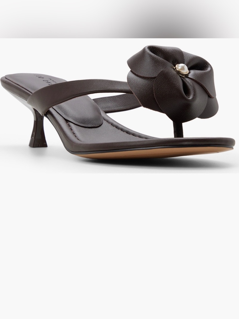 Ted Baker London Birdie  Floral Accent Kitten Heel Sandal